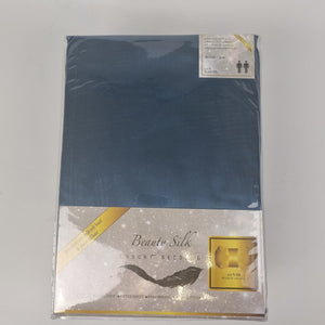 Satijnen Hoeslaken Petrol Blue