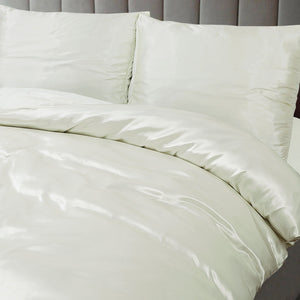 Dekbedovertrek Beauty Zijde - OffWhite - 100% Glans Satijn 