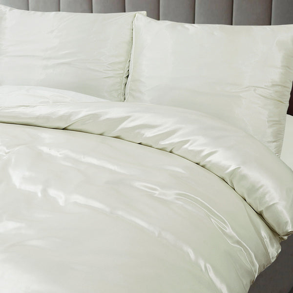 Dekbedovertrek Beauty Zijde - OffWhite - 100% Glans Satijn 