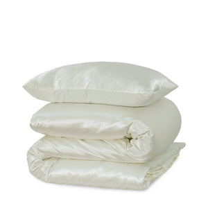 Dekbedovertrek Beauty Zijde - OffWhite - 100% Glans Satijn 