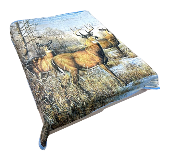 Woondekken Fluweel Rendier 200 x 240 cm - Zware Kwaliteit 