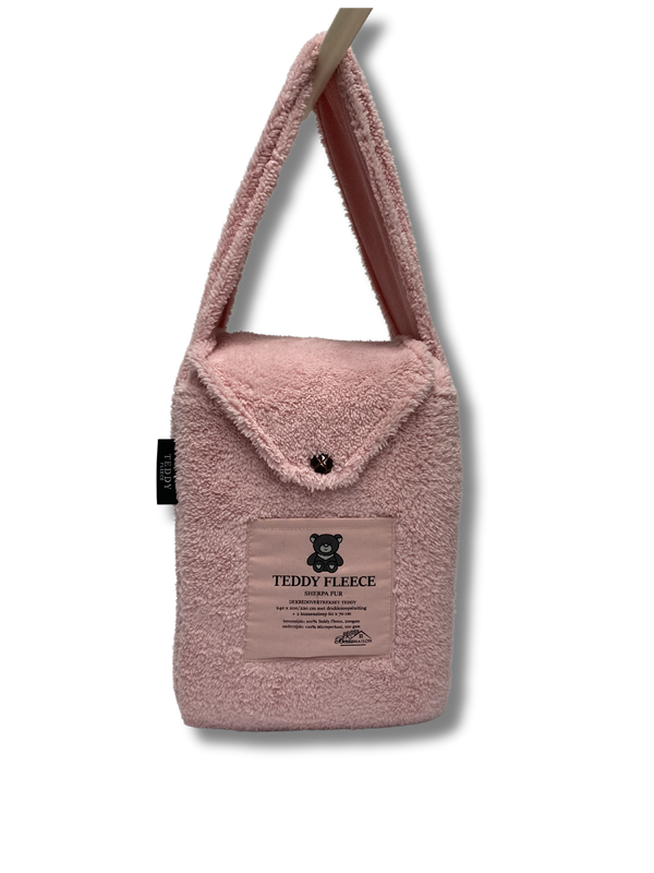 Teddy Fleece dekbedovertrek Nude Pink