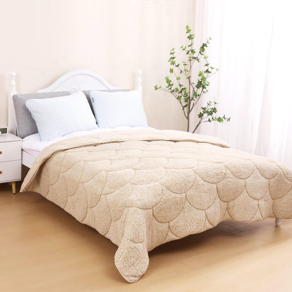 Velvet Sherpa Comfort Dekbed - Sand - Easy Dekbed