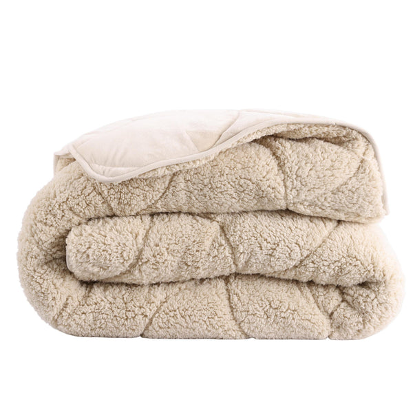 Velvet Sherpa Comfort Dekbed - Sand - Easy Dekbed