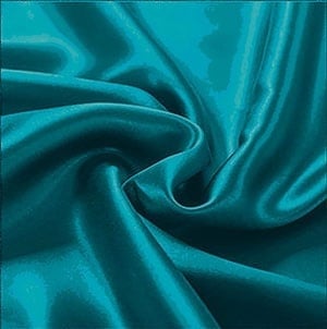 Satijnen Hoeslaken Aqua Turquoise