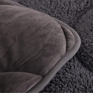 Velvet Sherpa Comfort Dekbed - Grey - Easy Dekbed
