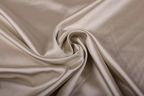 Dekbedovertrek Beauty Zijden Kant - Taupe - 100% Glans Satijn 