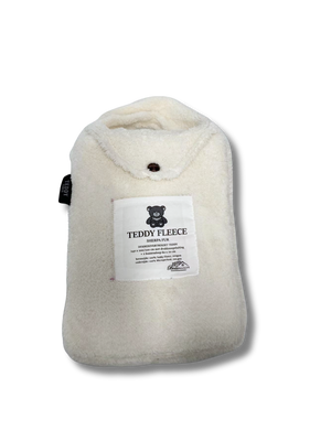 Teddy Fleece Dekbedovertrek Pearl White