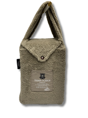 Teddy Fleece dekbedovertrek Taupe