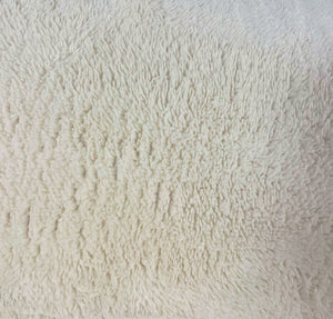 Teddy Fleece Dekbedovertrek Pearl White