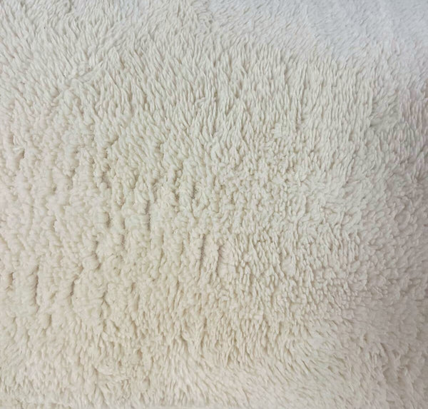 Teddy Fleece Dekbedovertrek Pearl White