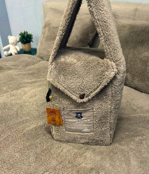 Teddy Fleece dekbedovertrek Taupe