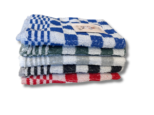 Keukendoek - Handdoek Geblokt Zwart