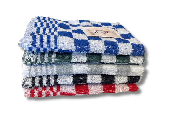 Keukendoek - Handdoek Geblokt Zwart