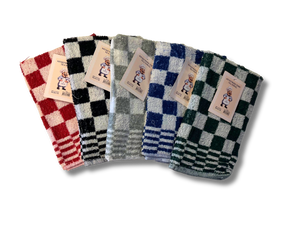 Keukendoek - Handdoek Geblokt Zwart