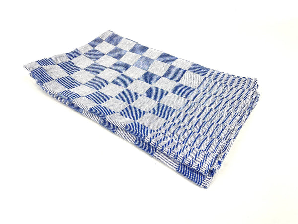 Theedoek Geblokt Blauw