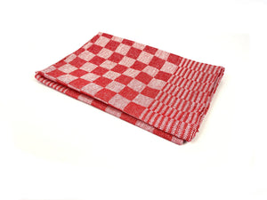 Theedoek Geblokt Rood