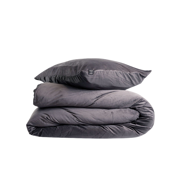 Dekbedovertrek Velvet Antraciet 