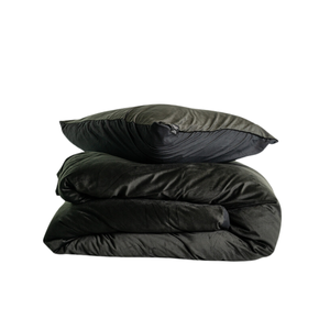 Dekbedovertrek Velvet Zwart 