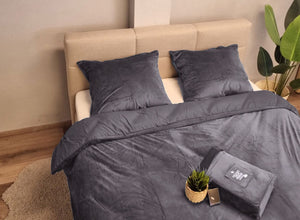 Dekbedovertrek Velvet Antraciet 