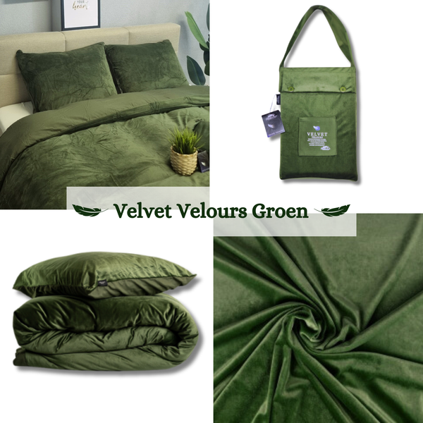 Dekbedovertrek Velvet Groen 