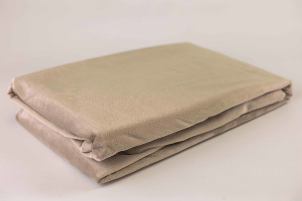 Hoeslaken Velvet Taupe Grijs - Fluwelen velours 