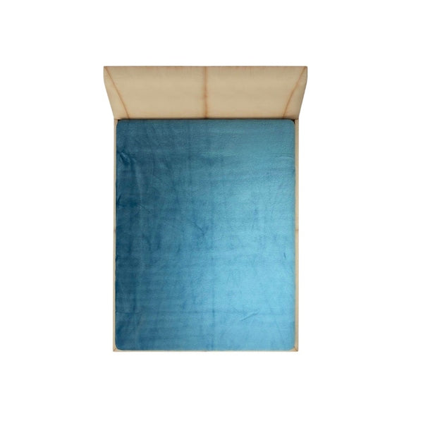 Hoeslaken Velvet Petrol Blauw - Fluweel Velours 