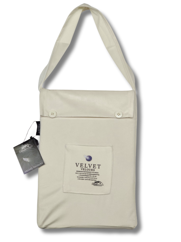 Dekbedovertrek Velvet Parelwit 