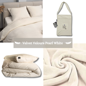 Dekbedovertrek Velvet Parelwit 