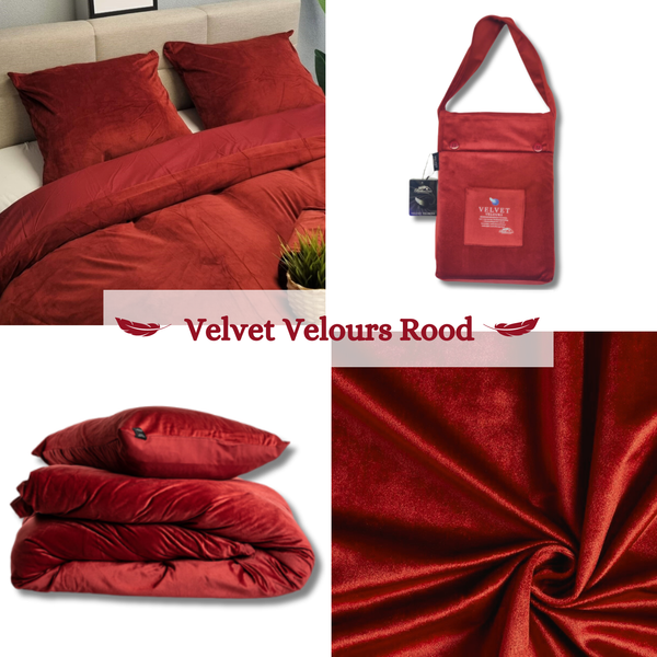 Dekbedovertrek Velvet Bordeaux 