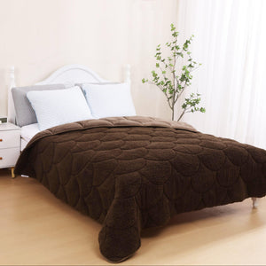 Velvet Sherpa Comfort Dekbed - Coffee Brown - Easy Dekbed