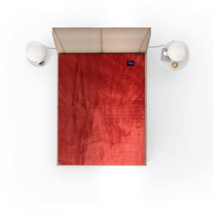 Hoeslaken Fluweel Bordeaux Rood - Fluweel Velours 