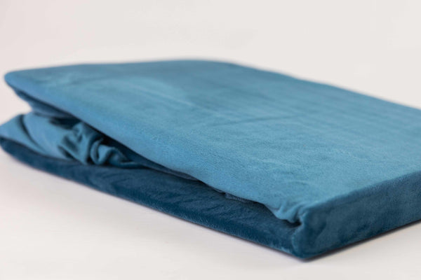 Hoeslaken Velvet Petrol Blauw - Fluweel Velours 