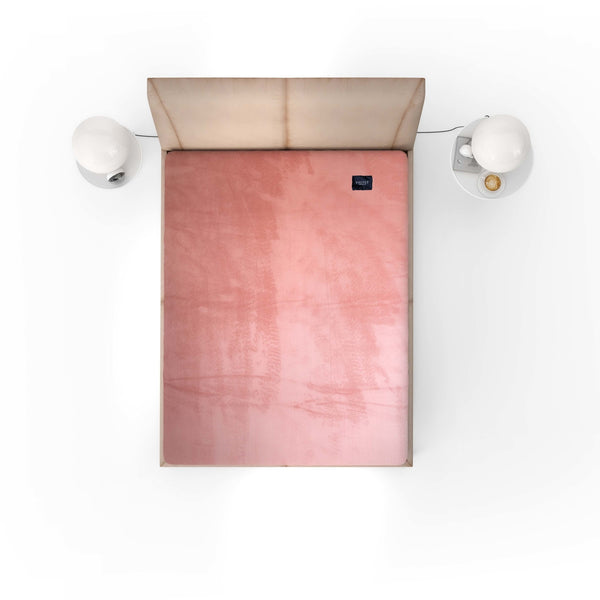 Hoeslaken Fluweel Oud Rose - Fluweel Velours 