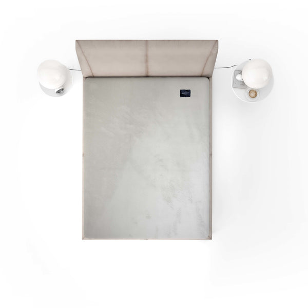 Hoeslaken Velvet Zilver - Fluweel Velours 