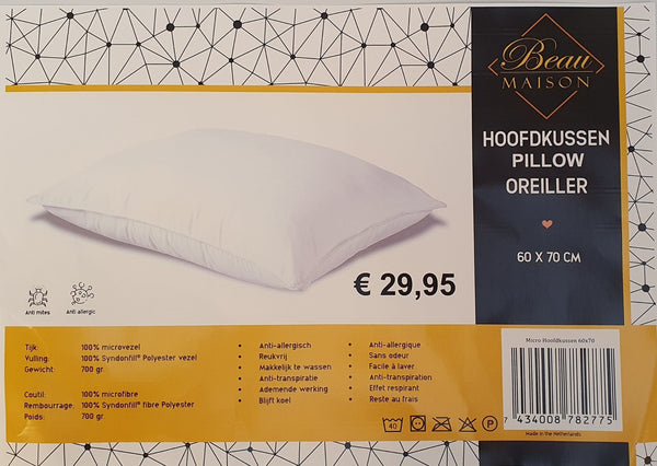 Budget Hoofdkussens | 2-pack vacuüm verpakt
