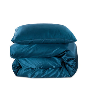 Dekbedovertrek Beauty Zijde - Petrol Blauw - 100% Glans Satijn 