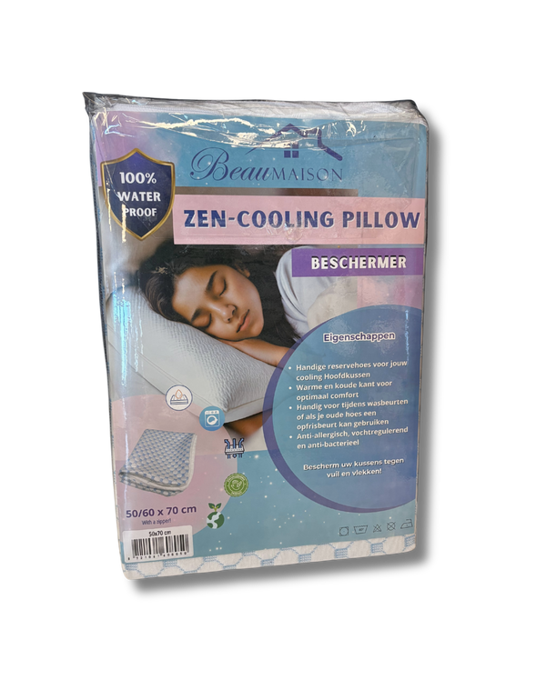 Zen Cool Molton 100% Waterdichte Kussensloop 50/60 x 70 cm - Dubbel Geweven