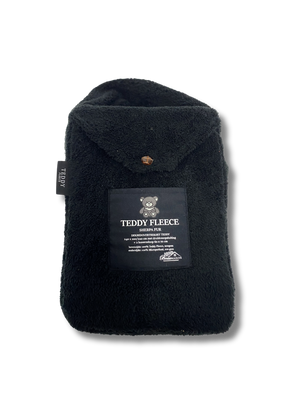 Teddy Fleece dekbedovertrek Black
